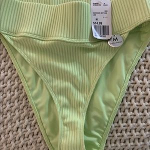 Light green high waisted bikini
